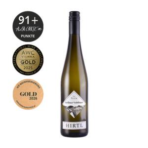 Grüner Veltliner trocken vom Weingut Hirtl mit Kräuterwürze, weißem Pfeffer und saftiger Kernobstfrucht, frisch und mineralisch