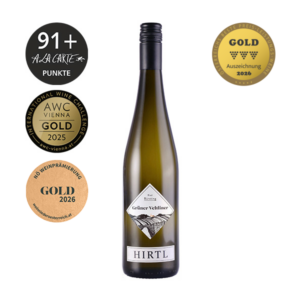 Grüner Veltliner trocken vom Weingut Hirtl mit Kräuterwürze, weißem Pfeffer und saftiger Kernobstfrucht, frisch und mineralisch