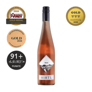 Eleganter Rosé vom Weingut Hirtl – mit feinen Johannisbeer-Noten und frischer, fruchtiger Stilistik.