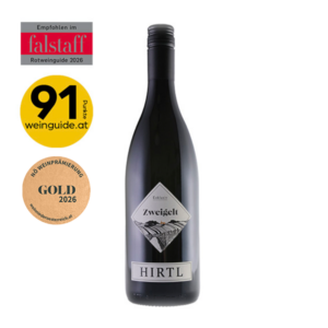 Klassischer Zweigelt aus dem Weinviertel – Rotwein mit samtigen Tanninen und reifer Kirschfrucht, ideal für gemütliche Stunden.